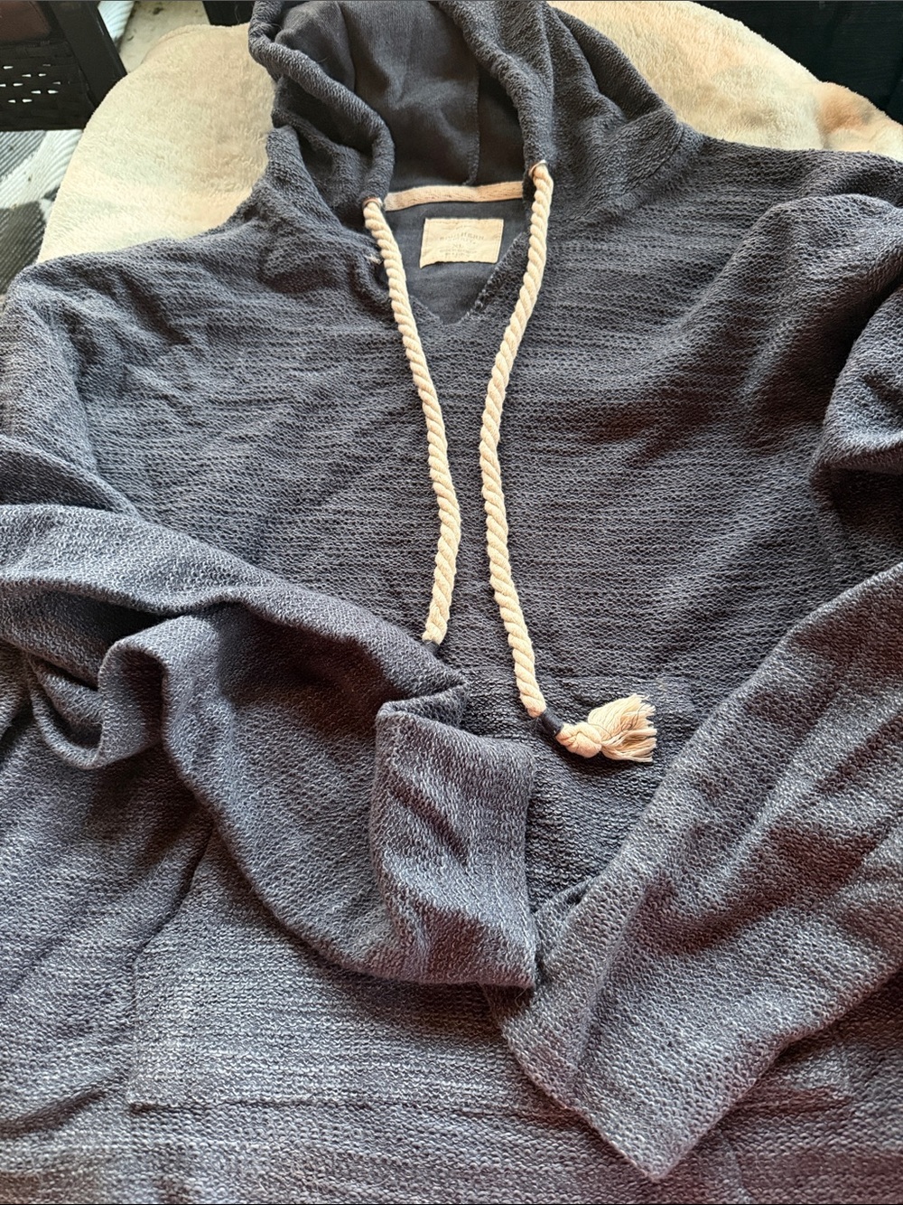 Women’s Hooded Pullover, Southern spirit, xl. Navy blue.
